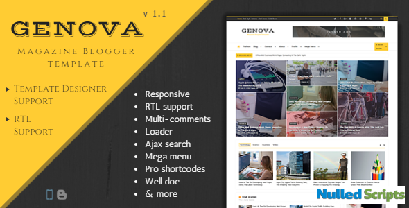 GalaxyMag v1.7.0 – Responsive News Magazine Blogger Template